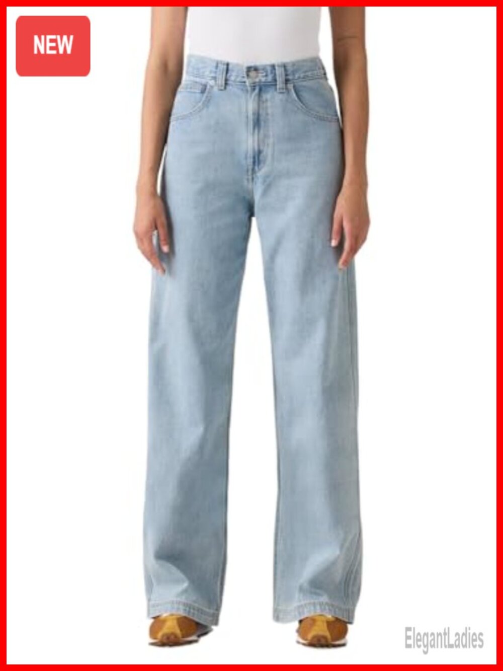 Women's Baggy Carpenter Jeans with Cinch Ankle - 100% Cotton Mid Rise